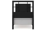 Covetown Dark Brown Twin Panel Bed