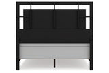 Covetown Dark Brown Queen Panel Bed