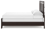 Covetown Dark Brown California King Panel Bed