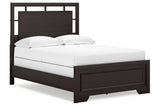 Covetown Dark Brown Full Panel Bed