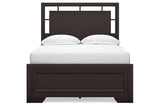 Covetown Dark Brown Full Panel Bed