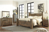 Trinell Brown King Poster Bed