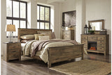 Trinell Brown King Panel Bed