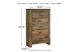 Trinell Brown Chest of Drawers