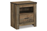 Trinell Brown Nightstand