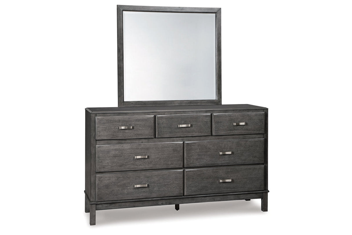 Caitbrook Gray Dresser and Mirror