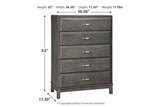 Caitbrook Gray Chest of Drawers