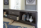 Caitbrook Gray King Storage Bed with 8 Drawers