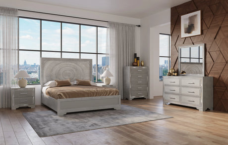 Miramar Grey Panel Bedroom Set by New Era Innovations at Eve Furniture