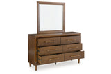 Lyncott Brown Dresser and Mirror