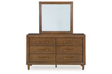 Lyncott Brown Dresser and Mirror