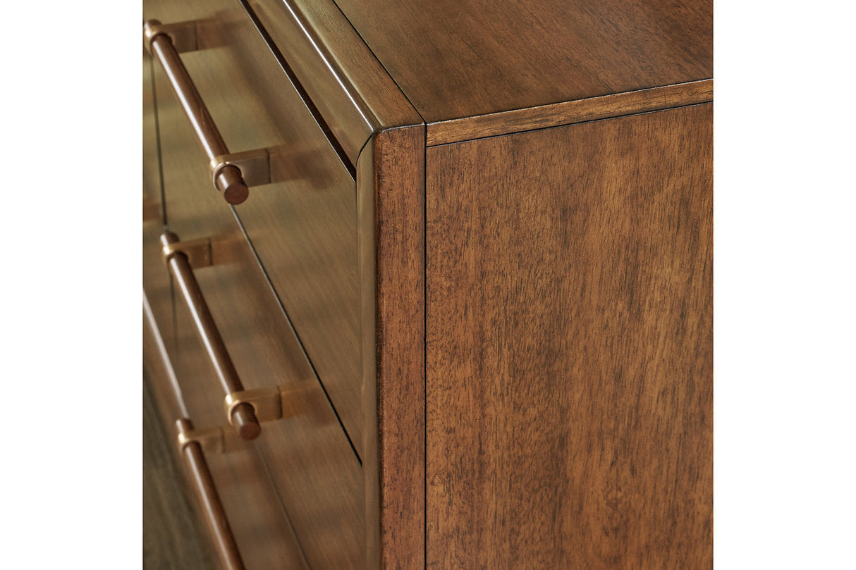 Lyncott Brown Dresser and Mirror