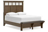 Shawbeck Dark Brown Queen Panel Bed