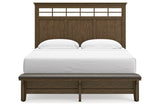 Shawbeck Dark Brown California King Panel Bed