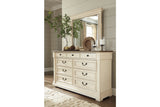 Bolanburg Antique White Dresser and Mirror