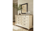 Bolanburg Antique White Dresser and Mirror