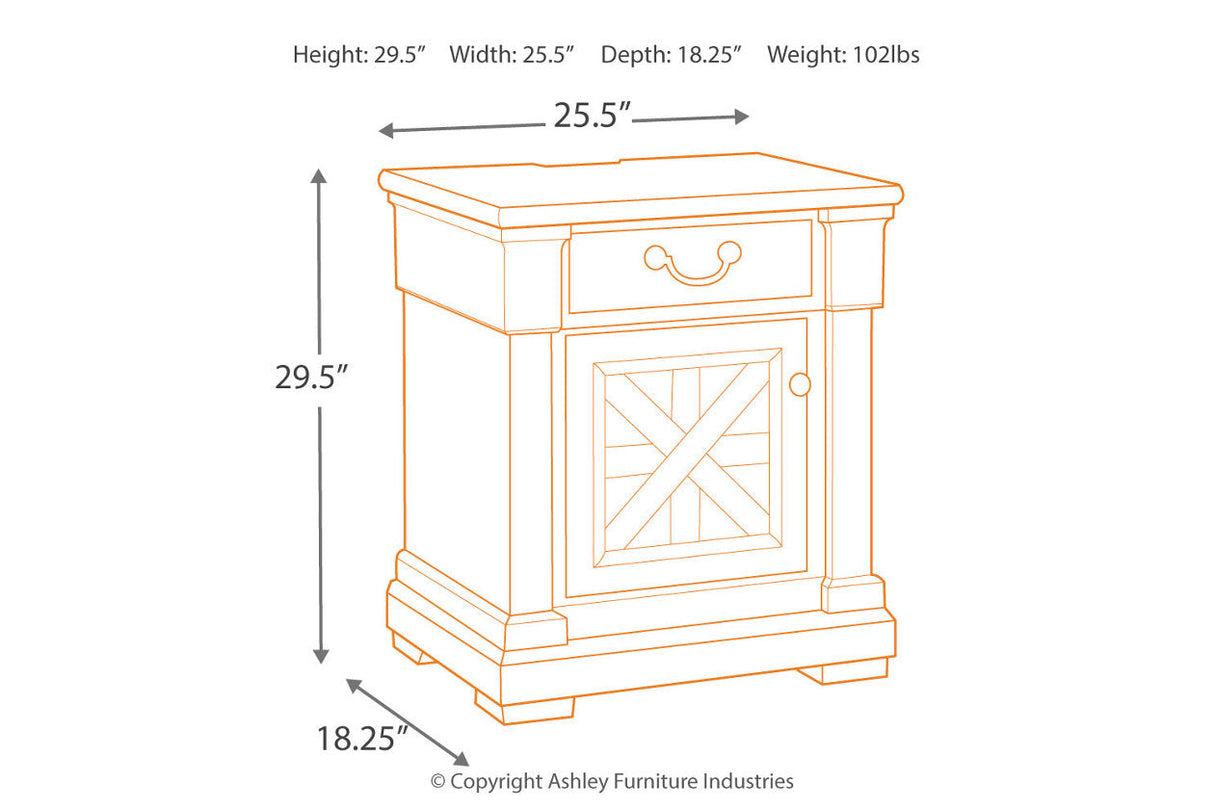 Bolanburg Two-tone Nightstand