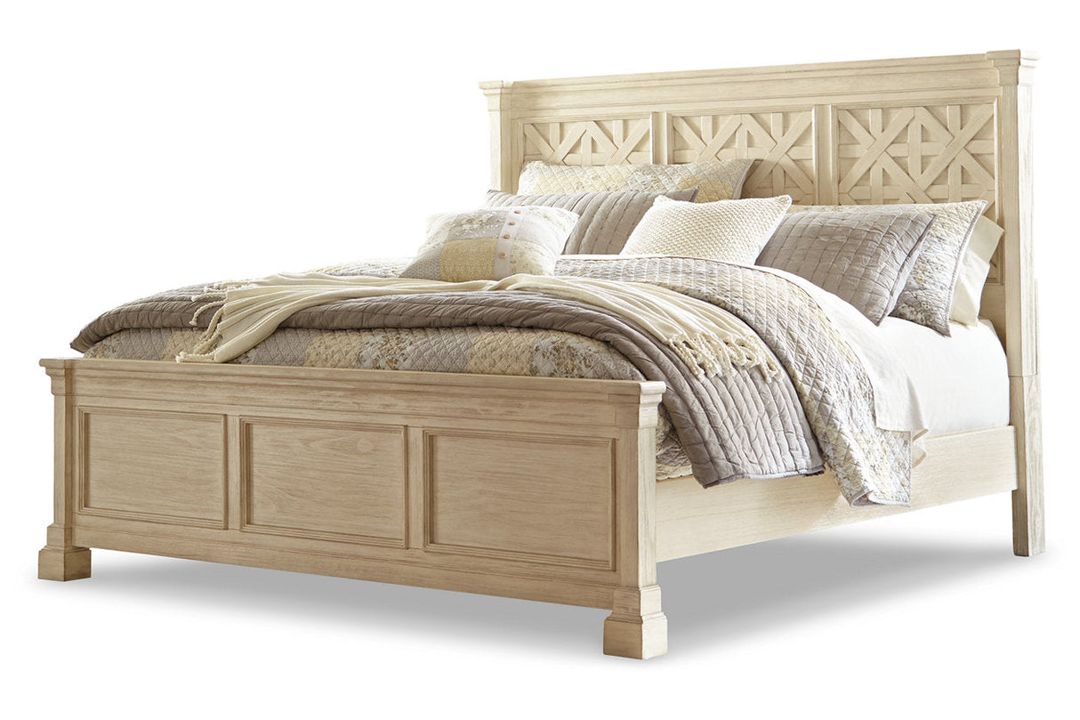 Bolanburg Antique White King Panel Bed