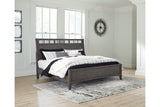 Montillan Grayish Brown California King Panel Bed