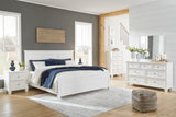 Fortman White Panel Bedroom Set