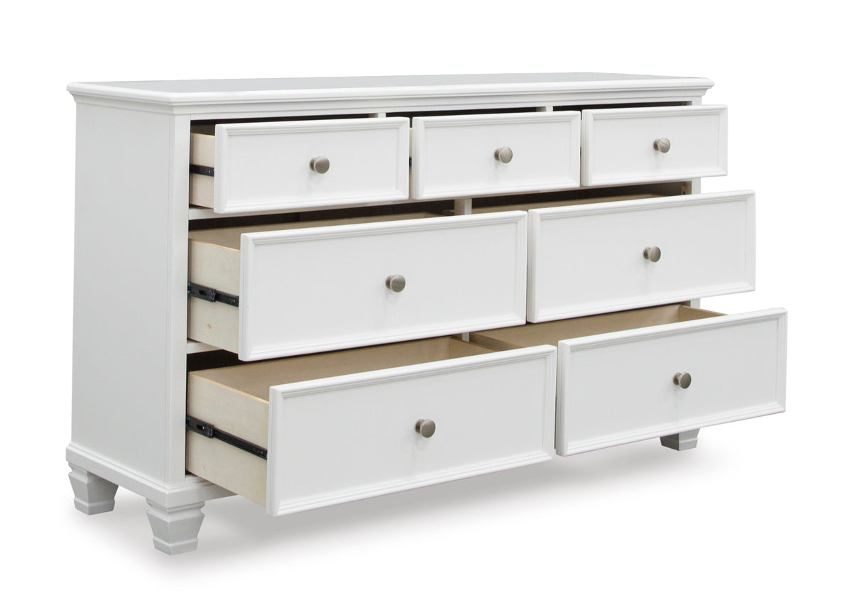 Fortman White Panel Bedroom Set