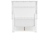 Fortman White Twin Panel Bed