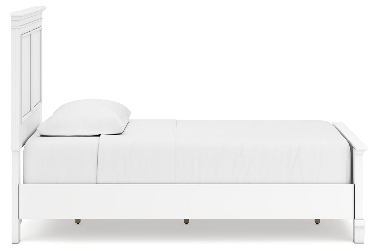 Fortman White Twin Panel Bed