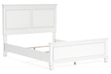 Fortman White Queen Panel Bed