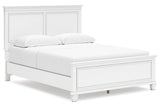 Fortman White Queen Panel Bed