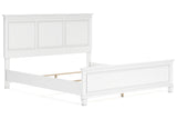 Fortman White California King Panel Bed