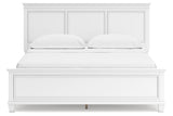 Fortman White California King Panel Bed