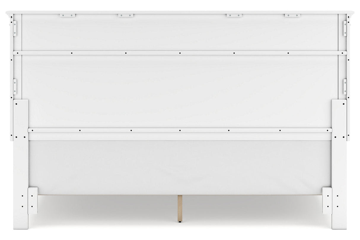 Fortman White King Panel Bed