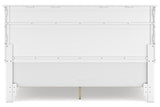 Fortman White King Panel Bed