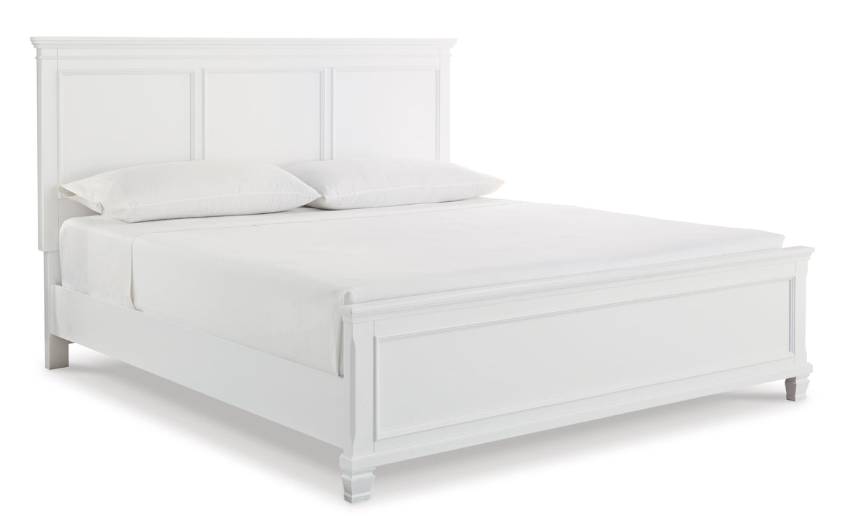 Fortman White Panel Bedroom Set