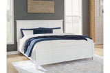 Fortman White King Panel Bed