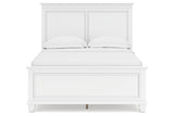 Fortman White Full Panel Bed