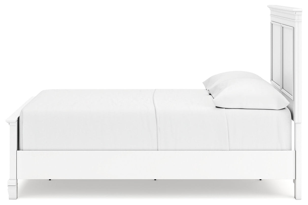 Fortman White Full Panel Bed