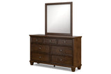 Danabrin Brown Dresser and Mirror