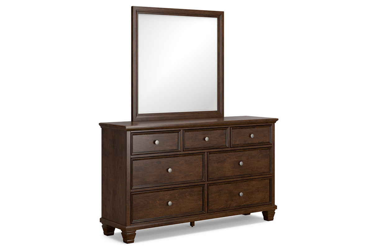 Danabrin Brown Dresser and Mirror