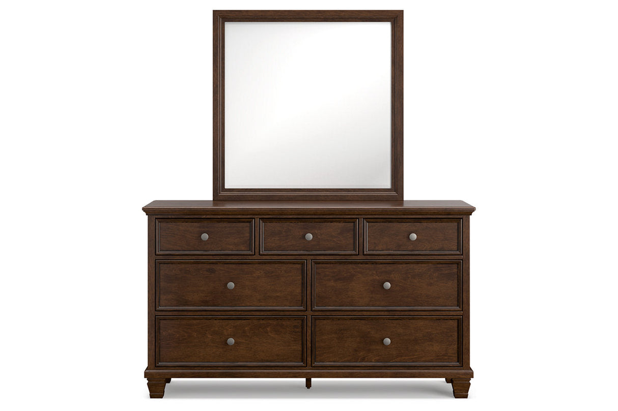 Danabrin Brown Dresser and Mirror