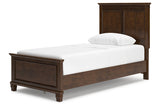 Danabrin Brown Twin Panel Bed