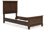 Danabrin Brown Twin Panel Bed