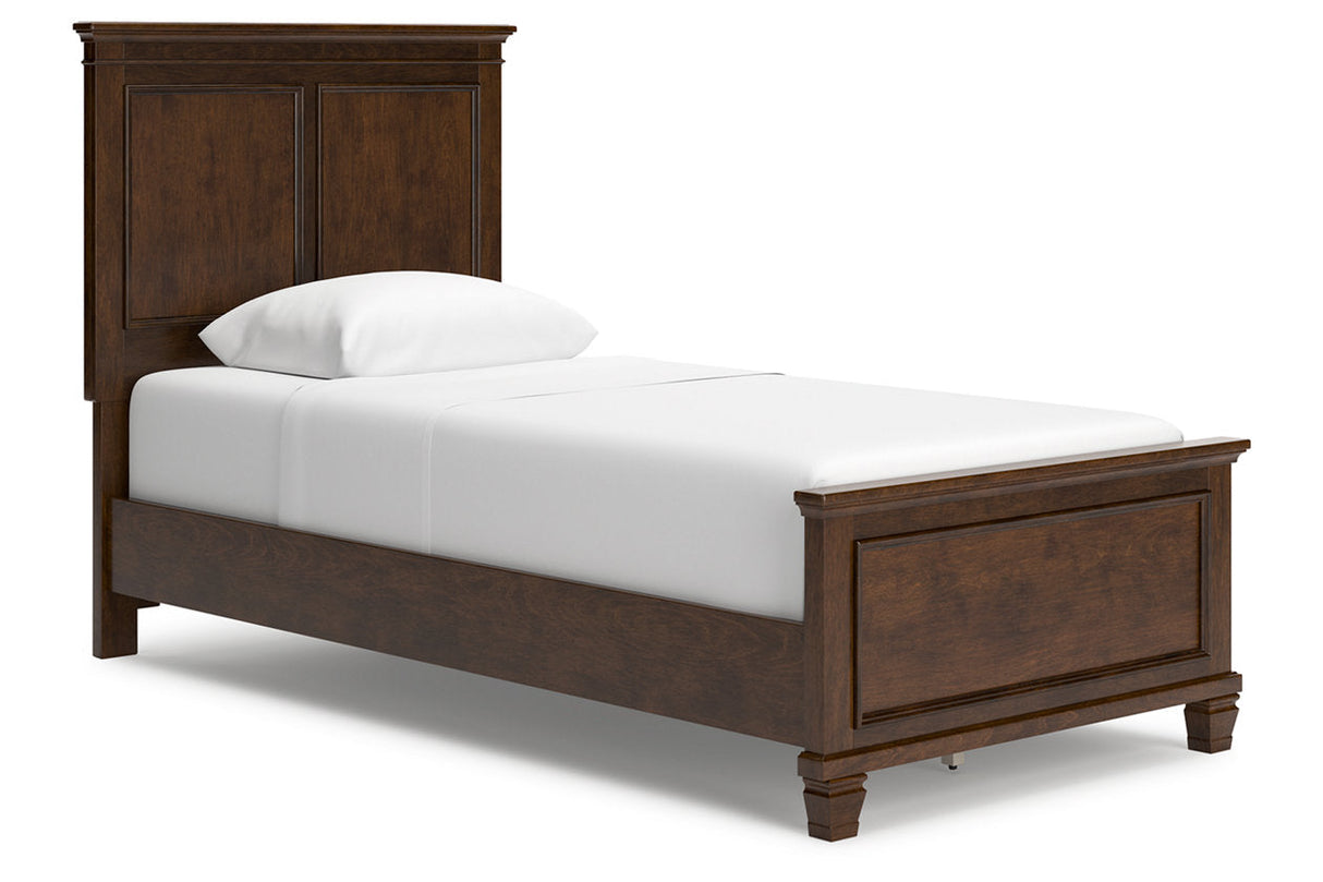 Danabrin Brown Twin Panel Bed