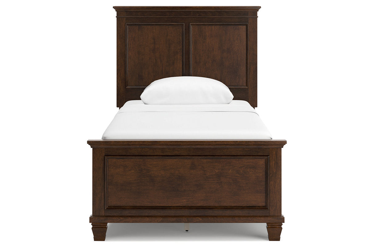 Danabrin Brown Twin Panel Bed