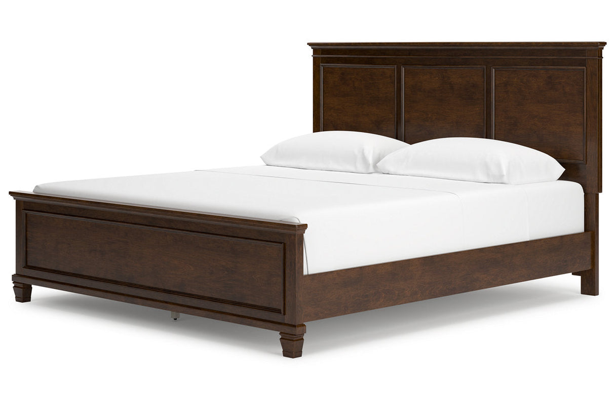 Danabrin Brown California King Panel Bed