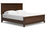 Danabrin Brown California King Panel Bed