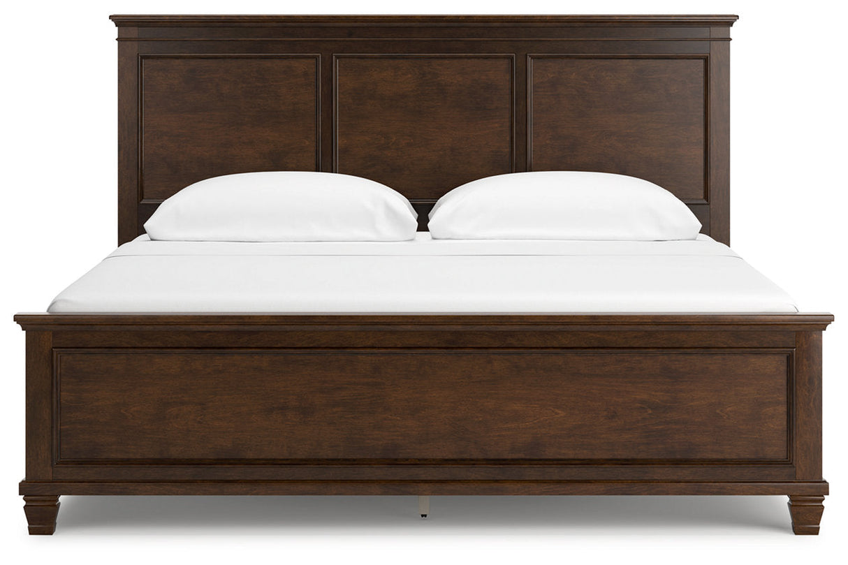 Danabrin Brown California King Panel Bed