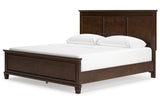 Danabrin Brown King Panel Bed