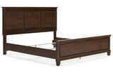 Danabrin Brown King Panel Bed