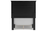 Lanolee Black Twin Panel Bed